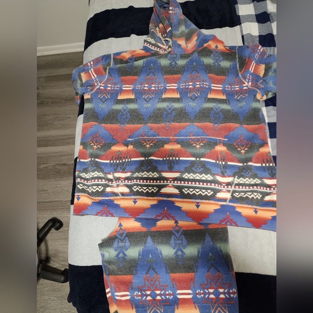 Big and Tall Polo Ralph Lauren Aztec Hoodie and Shorts set 4xlt 4xb 4xl